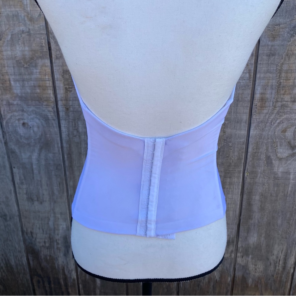 Victoria’s Secret White Bustier Corset Bra Gem